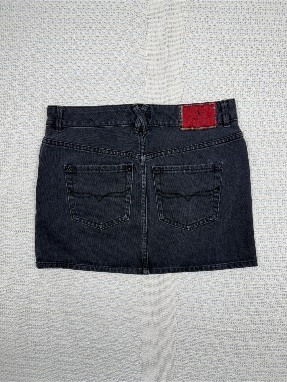 Ralph Lauren Charcoal Denim Mini Skirt